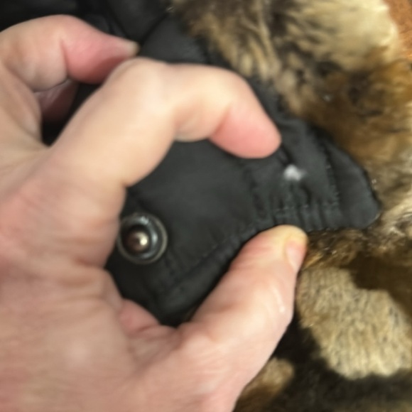 Sean John vest Y2K Faux Fur Reversible full front zip black brown tan Medium - Picture 15 of 16